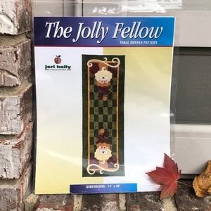 “The Jolly Fellow” Christmas Table Runner Appliqué Pattern